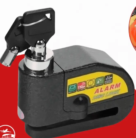 CANDADO DISCO CON ALARMA PARA MOTO O BIC