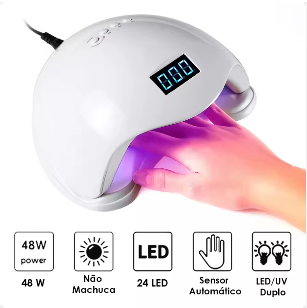 Lampara Led/uv Uñas 48 W