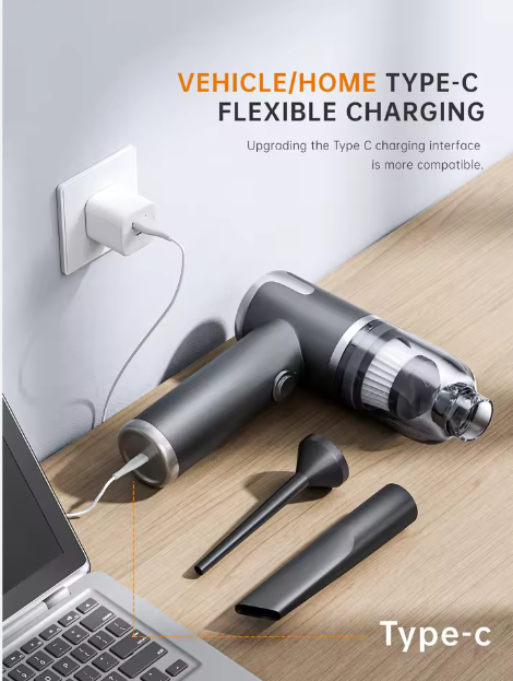 MINI ASPIRADORA RECARGABLE PARA AUTOS