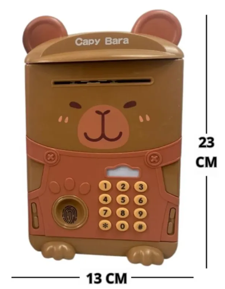Alcancia Caja Fuerte Capibara Huella