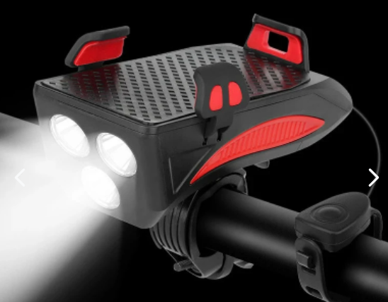Luz de bicicleta multifunción 4 en 1