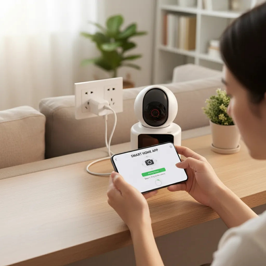 Cámara seguridad videollamada robótica