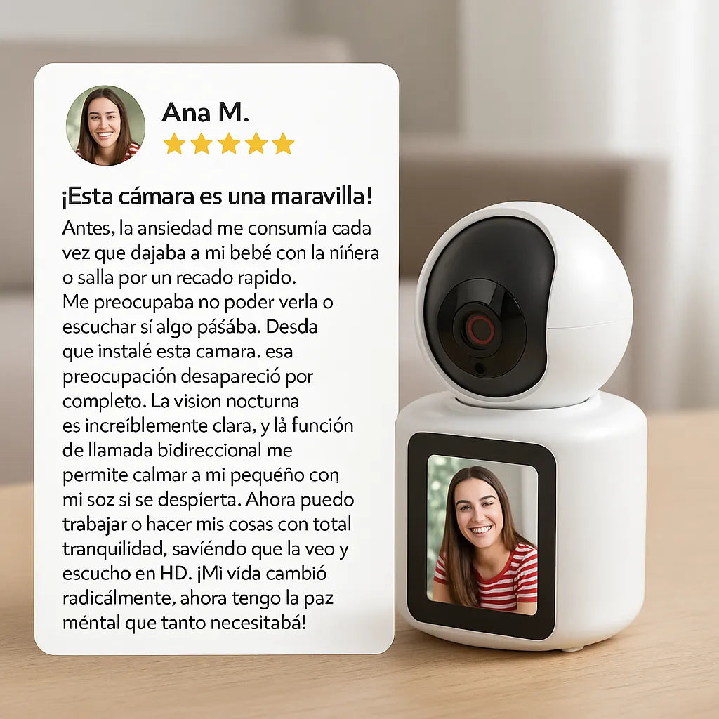 Cámara seguridad videollamada robótica