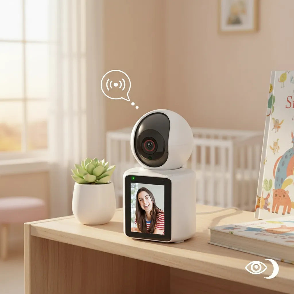 Cámara seguridad videollamada robótica